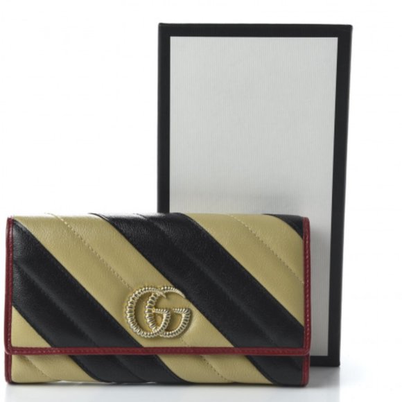 GUCCI GG Marmont Continental Wallet with Red Trim new in box - Picture 9 of 9
